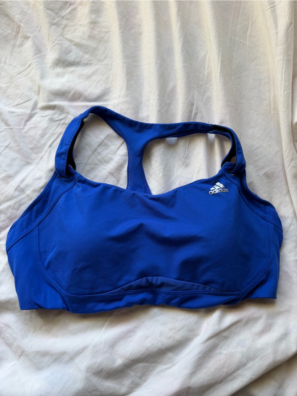 Adidas Royal Blue Racerback Medium-Impact Sports Bra